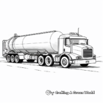 Flatbed Tanker Truck Coloring Pages 3