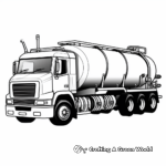 Flatbed Tanker Truck Coloring Pages 4