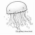 Floating Jellyfish Coloring Pages 1