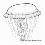Floating Jellyfish Coloring Pages 2