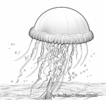 Floating Jellyfish Coloring Pages 3