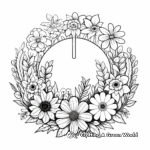 Floral Peace Sign Coloring Pages for Nature Lovers 2