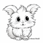 Fluffy Bunny Rabbit Coloring Pages 1