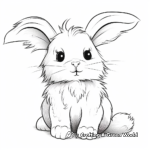 Fluffy Bunny Rabbit Coloring Pages 2