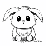 Fluffy Bunny Rabbit Coloring Pages 3