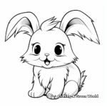 Fluffy Bunny Rabbit Coloring Pages 4