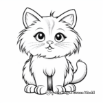 Fluffy Ragdoll Cat Coloring Sheets 2