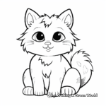 Fluffy Ragdoll Cat Coloring Sheets 4