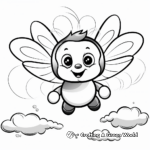 Flying Bumblebee Coloring Sheets 1