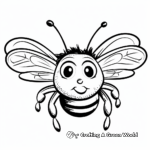 Flying Bumblebee Coloring Sheets 3