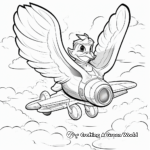 Flying Duck Coloring Pages 3