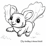 Flying Squirrel in Mid-Flight Coloring Pages 2