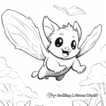 Flying Squirrel with Acorn Coloring Pages 4