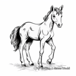 Foal and Rainbow Coloring Pages for Imaginative Kids 4