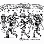 Folklore Dancing Coloring Pages for Cinco De Mayo 1