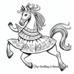 Folkloric Folk Dancing Unicorn Coloring Pages 2