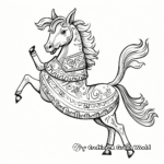 Folkloric Folk Dancing Unicorn Coloring Pages 4