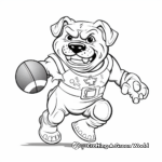 Football Georgia Bulldog: Sports Inspired Coloring Pages 3