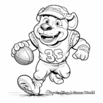 Football Georgia Bulldog: Sports Inspired Coloring Pages 4