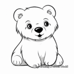 For Kids: Cute Polar Bear Coloring Pages 2