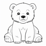 For Kids: Cute Polar Bear Coloring Pages 3