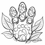Forest Animal Paw Print Coloring pages 3