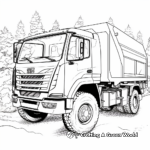 Forest Recycling: Off-Road Recycling Truck Coloring Pages 2