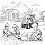 Foundation Laying Printable Coloring Page 3