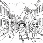 Fourth of July Parade Celebration Coloring Pages 4