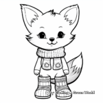 Fox in Socks' Inspired Coloring Pages 1