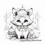 Foxes in Fairy Tale Settings Coloring Pages 2