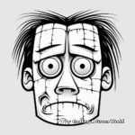 Frankenstein Face Coloring Pages for Kids 4