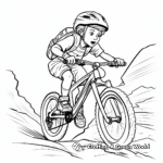 Freestyle Mountain Biking Coloring Pages 2