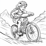 Freestyle Mountain Biking Coloring Pages 3