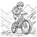 Freestyle Mountain Biking Coloring Pages 4