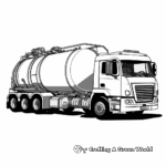 Freightliner Tanker Truck Coloring Pages 1