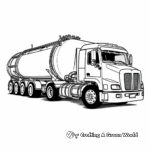 Freightliner Tanker Truck Coloring Pages 2