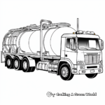 Freightliner Tanker Truck Coloring Pages 3
