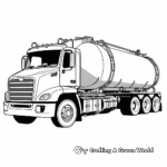 Freightliner Tanker Truck Coloring Pages 4