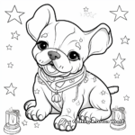 French Bulldog and Christmas Lights Coloring Pages 2