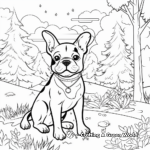 French Bulldog in the Park Coloring Pages 2