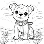 French Bulldog in the Park Coloring Pages 3