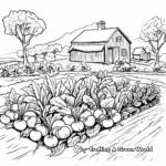 Fresh Spring Vegetable Patch Coloring Pages 3