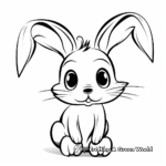 Friendly Cartoon Bunny Coloring Pages 1