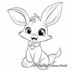 Friendly Cartoon Bunny Coloring Pages 3