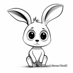 Friendly Cartoon Bunny Coloring Pages 4