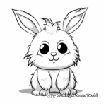 Friendly Cartoon Bunny Unicorn Coloring Pages 1