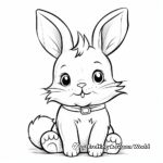 Friendly Cartoon Bunny Unicorn Coloring Pages 2