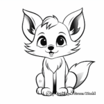 Friendly Cartoon Fox Coloring Pages 2