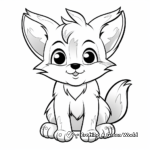 Friendly Cartoon Fox Coloring Pages 3